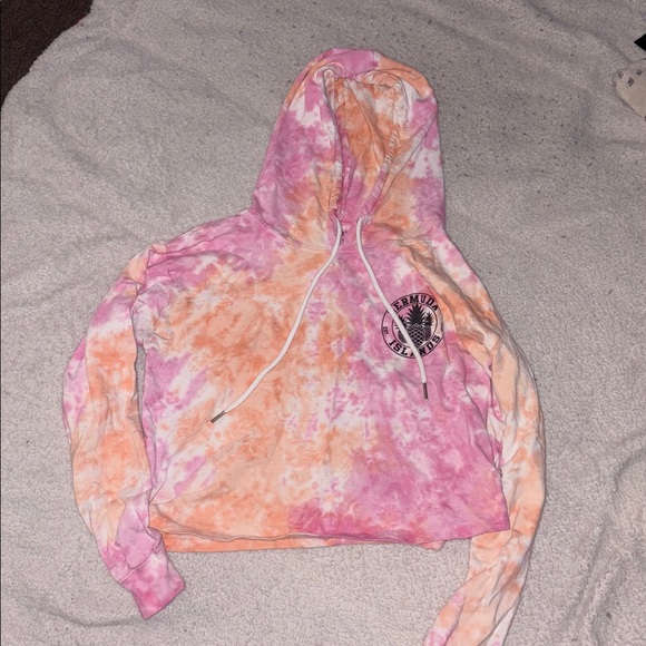 Tops - Tie-Dye Hoodie with Logo